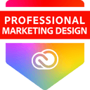 Adobe Certified Professional in Marketing Design badge